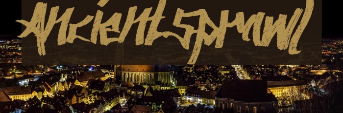 AncientSprawl Font examples