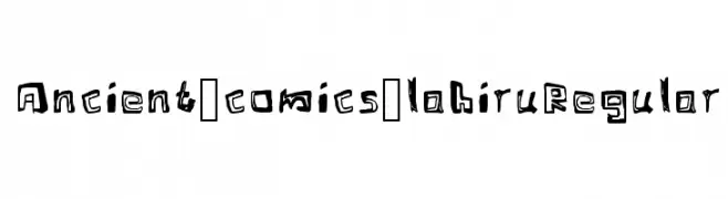 Ancient_comics_lahiru Regular  Fuentes Gratis Descargar