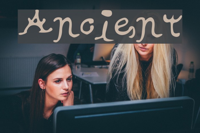 Ancient Font examples