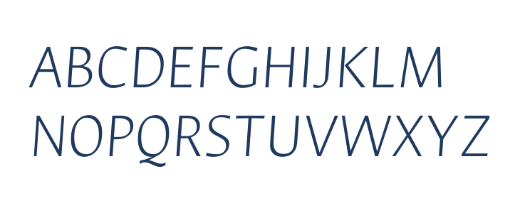 Ancizar Sans Thin Italic Uppercase