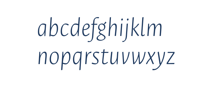 Ancizar Sans Thin Italic Lowercase
