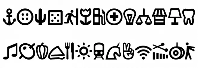 Ancla Alphabet خط أحرف كبيرة
