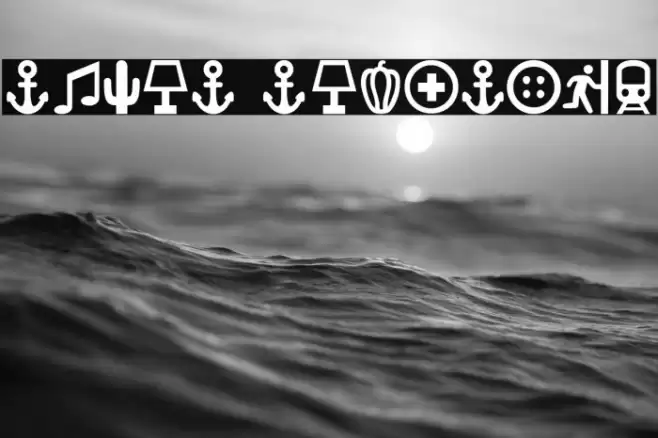 Ancla Alphabet Font examples