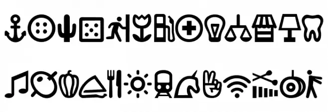 Ancla Alphabet Font Litere mici