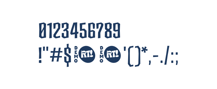 Ancoa Demo Bold Other Characters