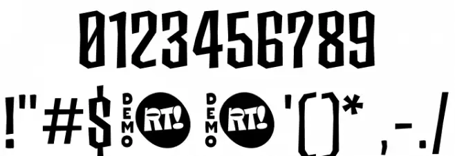 Ancoa Demo Bold Font OTHER CHARS