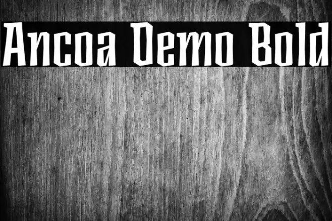 Ancoa Demo Bold Font examples