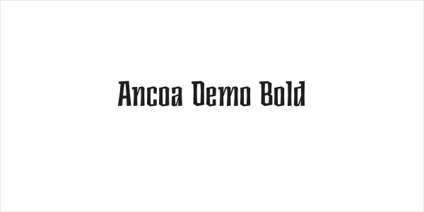 Ancoa Demo Bold Logo