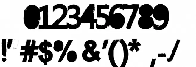 Anconventional Font OTHER CHARS