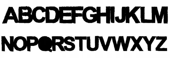 Anconventional Schriftart Groß