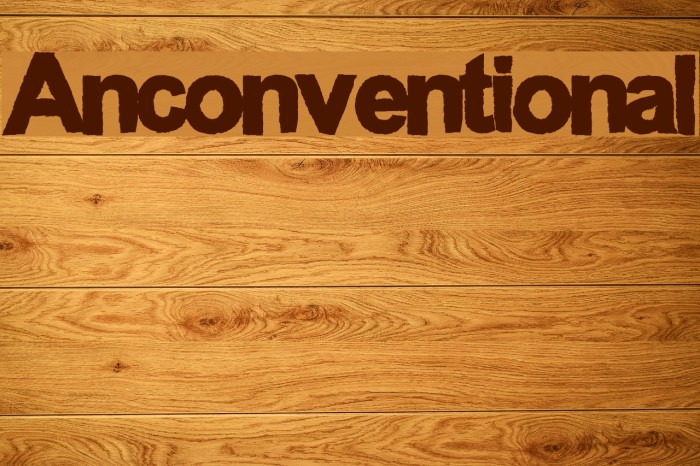 Anconventional Font examples