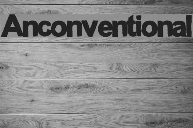 Anconventional Font examples