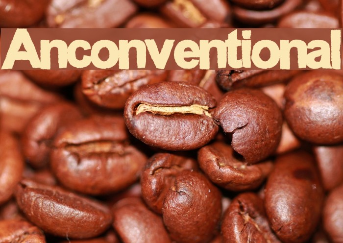 Anconventional Font examples