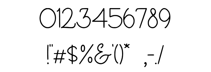 Ancukaseyo Demo Version Font OTHER CHARS