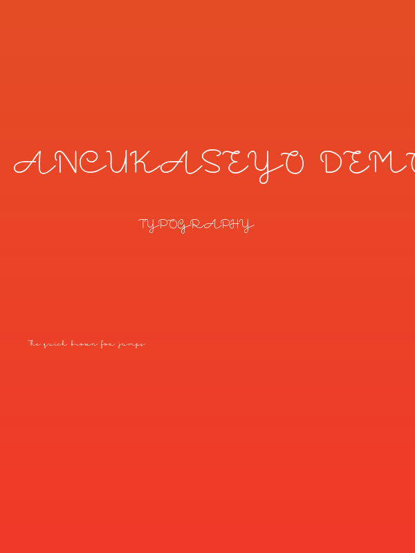 Ancukaseyo Demo Version Poster