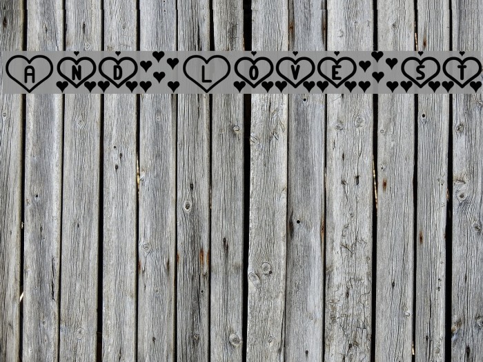 And Love st Font examples