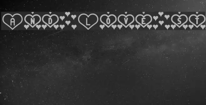 And Love st Schriftart examples