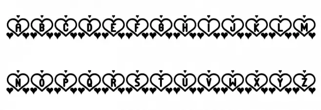 And Love st Schriftart Kleinbuchstaben