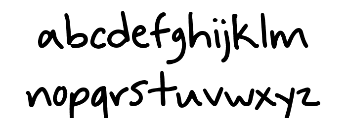 And This Happened Schriftart Kleinbuchstaben