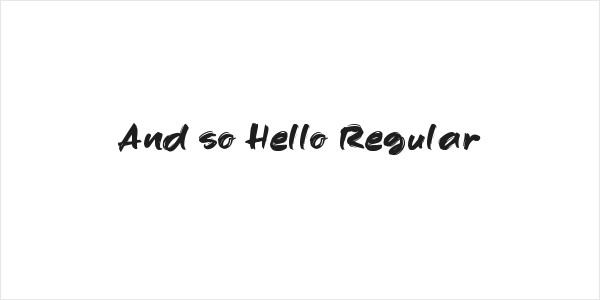 And so Hello Regular Logo