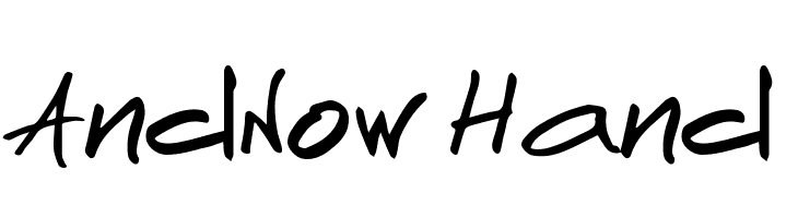 AndNow Hand  Frei Schriftart Herunterladen