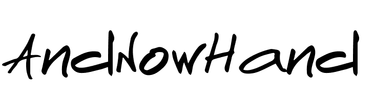 AndNowHand Font