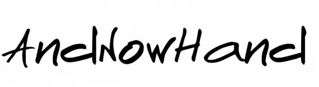 AndNowHand  تنزيل الخطوط