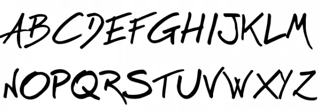 AndNowHand Schriftart Groß