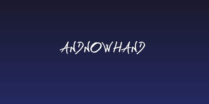 AndNowHand Social Header