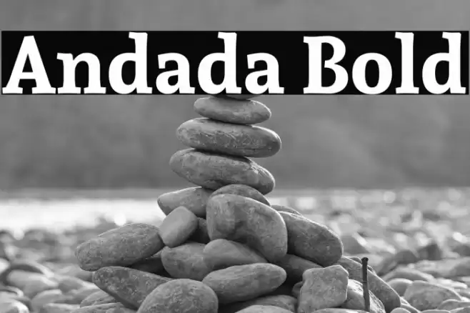 Andada Bold Font examples