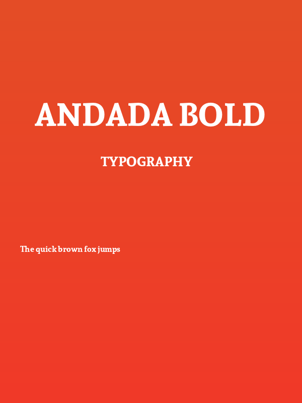 Andada Bold Poster