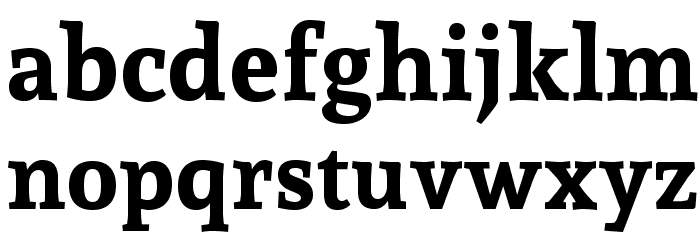 Andada Bold Font LOWERCASE