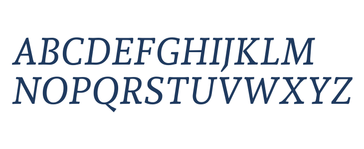 Andada Pro Italic Uppercase