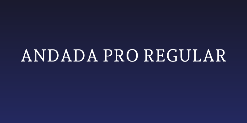 Andada Pro Regular Social Header