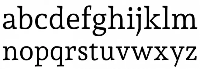 Andada Pro Regular خط أحرف صغيرة