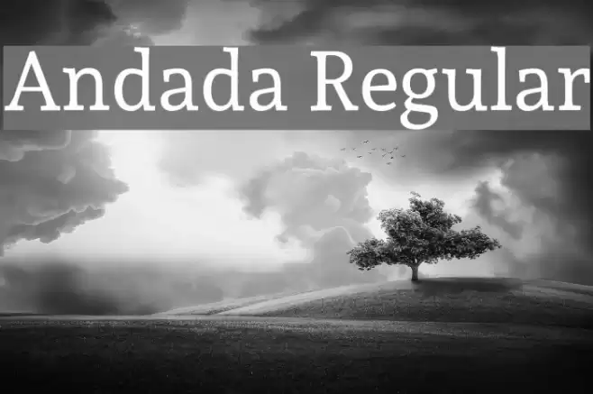 Andada Regular Font examples