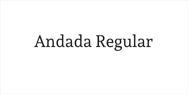 Andada Regular Logo