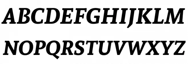 Andada SC Bold Italic خط أحرف كبيرة