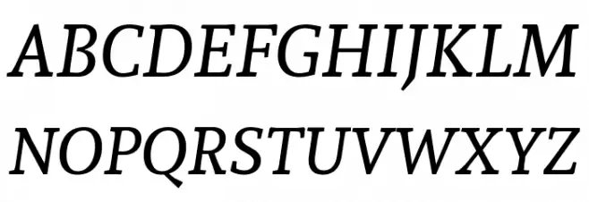 Andada SC Italic 字体 大写