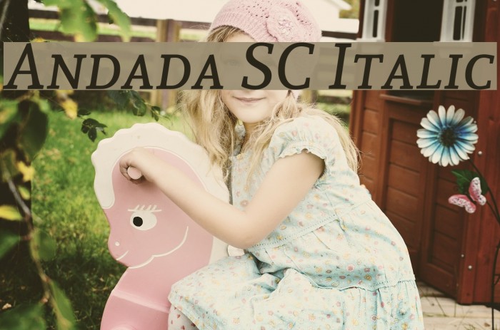 Andada SC Italic Font examples
