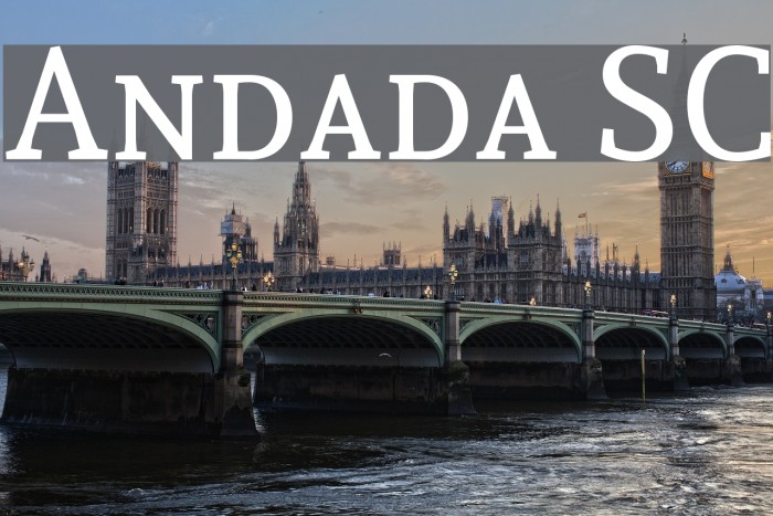 Andada SC Font examples