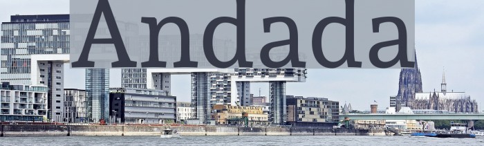 Andada Font examples