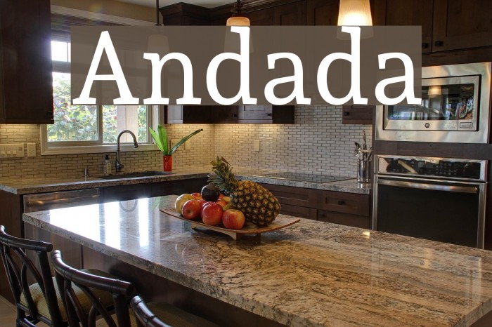 Andada Font examples