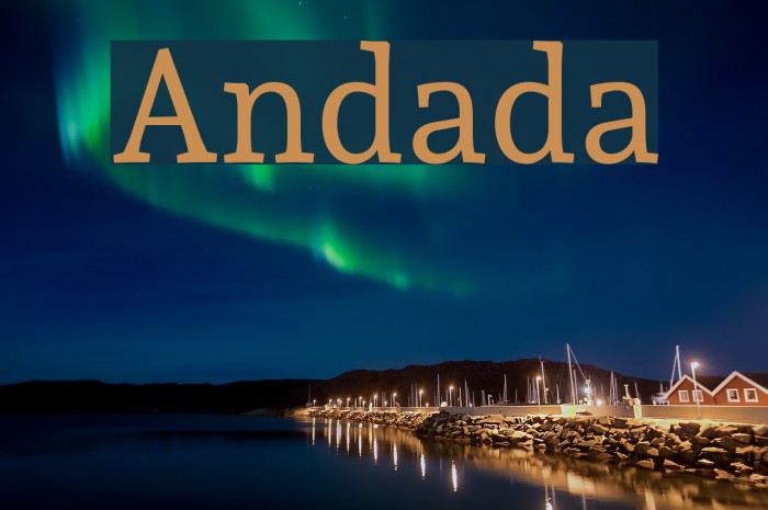 Andada Font examples