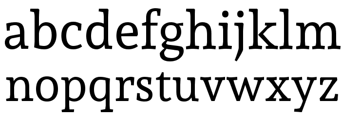 Andada Font LOWERCASE