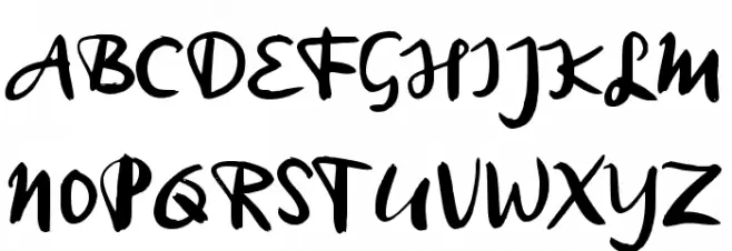 Andai Kata Schriftart Groß