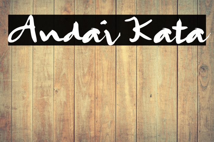 Andai Kata Example 2