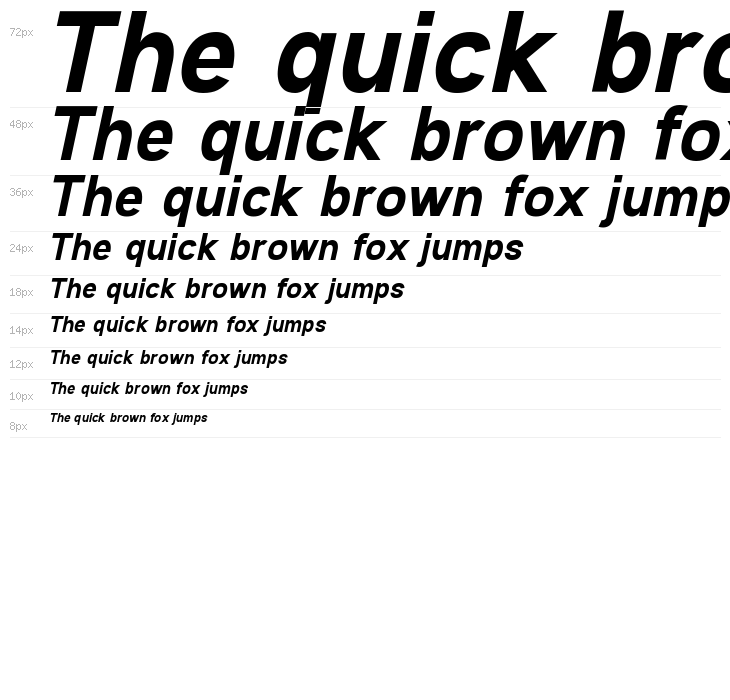 Andala Bold Italic Waterfall