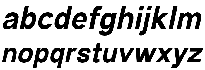 Andala Bold Italic Font LOWERCASE