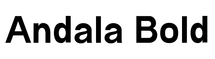 Andala Bold  les polices de caractères gratuit tlcharger